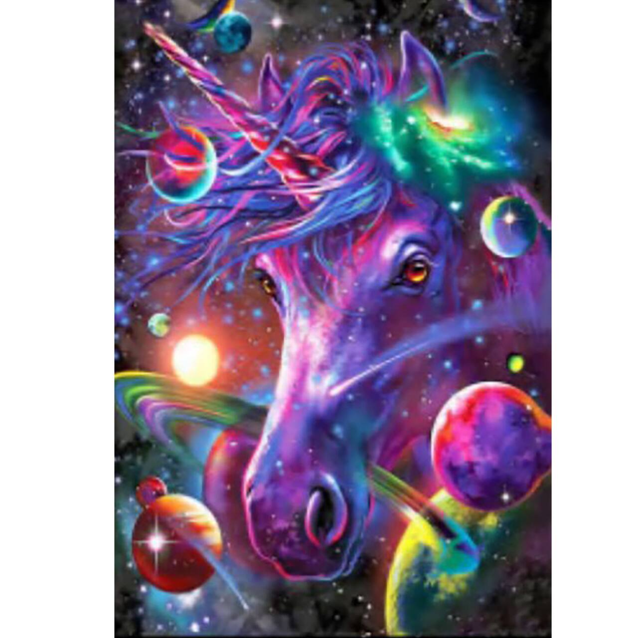 Sparkly Selections Beginner Space Unicorn Diamond Painting Kit, Square Diamonds